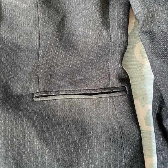 2/$10 Calvin Klein Black Pinstripe Blazer - Picture 6 of 7